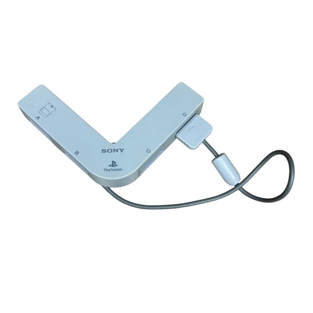 Official Sony Playstation Multitap SCPH-1070 Gray OEM Multi Tap PS1 Vintage